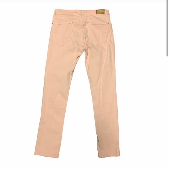 Zara Light Pink Denim Skinny Jeans Size 8 - Picture 4 of 8